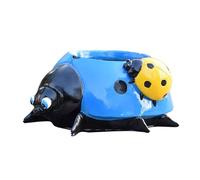 Stgbcst Cute Fun Ladybird Flower Pot, Resin Succulent Animal Planter, Beetle Planter, 15 x 10 x 5 cm, Garden Lawn Home Decoration Flower Pot Gifts (Blue)