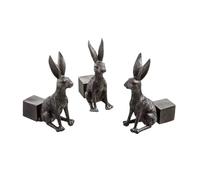 Stgbcst Flower Pot Foot Flower Pot Stand Animal Flower Pot Foot 4 x 4 cm Resin Pot Foot Turtle Frog Rabbit Lying Cat is Suitable for All Indoor and Outdoor Flowers (Rabbit)