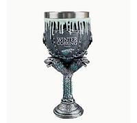 Stgbcst Game of Thrones 3D Creativity Goblet Vintage Resin Holy Grail Drinking Cup 21 x 10 cm Resin Coffee Cup for Halloween Bar Party Accessories (Melt Snow Goblet)