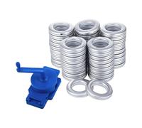 Stgfyxgs 5 Rotary Curtain Hole Punch Set, Curtain Eyelet Tool, Hand Hole Punch, Eyelet Installation Accessories Made of PP for Curtains, Textiles, Househo, Silver