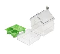 Stgfyxgs Bird Feeder with Drawer, Cage Accessory, Portable Hanging Watering, Bird Bath for Parrots, Finches And Lovebirds