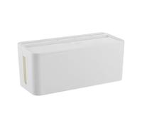 Stgfyxgs Cable Management Box Organizer Storage Container Cable Box Storage Box Cord Cover with Telephone Holder Made of PP Material for Office Living R, White