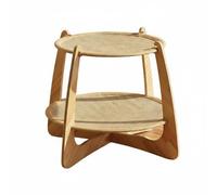 Stgfyxgs Cat Hammock Elevated Bed Lounger Scratcher Perch With Woven Mat For Summer And Sisal Scratching Area Solid Wood Frame suitable for living room small dogs, Double Layer Sisal