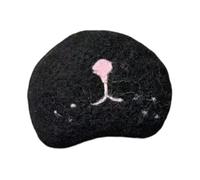 Stgfyxgs Cat Nose-shaped Whisker Holder, Pet Beard Holder, Simple Refrigerator Decoration, File Folder Ornament, black