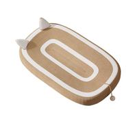 Stgfyxgs Cat Scratching Bed, Sisal Scratching Board, Non-Slip, for Playing/Resting, 66.5 X 42.5 X 9 Cm, High Density, Gift for Indoor Cats