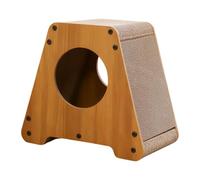 Stgfyxgs Cat Scratching Post, Cat House, Thickened Bottom, Anti-Consent, Multifunctional Corrugated Cardboard Furniture Protector for Kitten, Hole nest