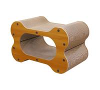 Stgfyxgs Cat Scratching Post, Cat House, Thickened Bottom, Anti-Consent, Multifunctional Corrugated Cardboard Furniture Protector for Kitten, Double nest