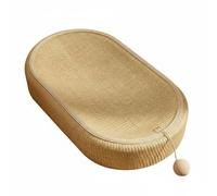 Stgfyxgs Cat Sisal Scratcher Lounger Nonslip Stability Concave Modeling Dangling Toy Suitable for Pet Supplies Relaxation, Sisal Mat