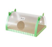 Stgfyxgs Cat Tunnel Scratching Bed, Cat Cave, Easy Assembly, Portable Multifunctional Tunnel Tube Toy, Interactive Toy for Kittens in The Bedroom, Green and L