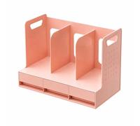Stgfyxgs Desktop Organizer Modern Desktop Organizer with Drawers Multi-Functional for Home Office, Pink