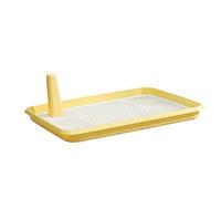 Stgfyxgs Dog Litter Box, Puppy Training Pad, Keep Paws Dry Supplies, Leak Dog Litter Tray, Holder for, Yellow