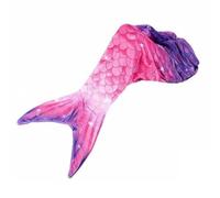 Stgfyxgs Girls Flannel Blanket Mermaid Tail Sleeping Bag Cozy Throw Wrap Soft Flannel Whimsical Tail Lightweight Comfort Suitable for Teens Movie Nights Reading Bedroom, Pink Purple, 120-60cm