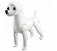 Stgfyxgs Grooming Practice Mannequin Dog Grooming Training Model Mannequin Figurine Aid With Poseable Skeleton And Smooth PE Surface suitable for instructor, Bichon Skeleton
