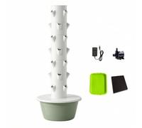 Stgfyxgs Growing System Soilless Cultivation Column Vertical Planter With Multiple Side Openings And Pump For Gardening Suitable For Vegetables Small Flowers, Green, size to 2