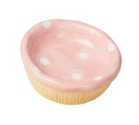 Stgfyxgs Hamster Ceramic Food Bowl, Small Animal Feeding Dish with Sweet Guinea Mushroom Water Bowl for Small Animals Mice Ferret, Mushroom