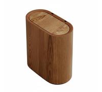 Stgfyxgs Kitchen Trash Can Double-Layer Wastebasket Compact Garbage Bin Small Portable Waste Container for Concealed Trash Bag Placement Suitable for Home Office Bedroom, Walnut, 0918