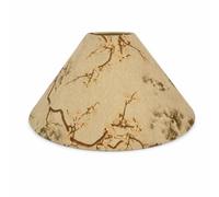 Stgfyxgs Linen Lampshade With Pattern And Practical Metal Bracket For E27 Screw Base Easy To Clean And Maintain Suitable For, Linen Lampshade with Cherry Blossom Pattern, 35cm Diameter