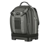 Stgfyxgs Men Work Storage Pack Tool Backpack Organizer Bag Rucksack Carrier With Padded Back Panel Upright Balance Suitable for service crews facility maintenance commute, Backpack - Gray