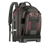 Stgfyxgs Men Work Storage Pack Tool Backpack Organizer Bag Rucksack Carrier With Padded Back Panel Upright Balance Suitable for service crews facility maintenance commute, Backpack - Red