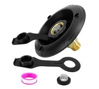 Stgfyxgs Nozzle 3/4 NH Female to 1/2 NPT Male with Dustproof Flange Brass Check Valve for, black, Style A