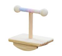 Stgfyxgs Parrot Play Perch, Bird Cage Perch, Tabletop Bird Play Stand for Conures, Lovebirds, Finches