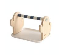 Stgfyxgs Parrot Training Stand Wooden Perch Tabletop Grooming Tray Bird Grinding Station with Sturdy Structure for Trimming Nails Suitable for Indoor Pet Interaction Daily Use, M, Cactus