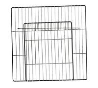 Stgfyxgs Portable Gate, DIY Cage Iron Metal Panel Supplies, Expandable Fence, Dense Black Grid