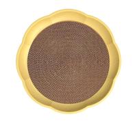 Stgfyxgs Round Cardboard, Furniture Protector, Interactive And Fun Replacement Mat for Indoor Use, Yellow