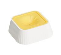 Stgfyxgs Self-Draining Water Bowl with Overflow Protection for Pets, Suitable for Medium And Large Dogs Who Tend to Drink, Yellow