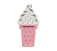 Stgfyxgs Wooden Lamp with Ice Light for Teenage Girls, Cute Sign, Romantic Atmosphere for Bedroom, Retro, Valentine's Day, Cafe, White pink