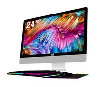 STGSivir All-in-One Desktop, 24" FHD Display, Intel Core i5-8500T up to 3.5GHz, 16G DDR4 Memory, 512G SSD, WiFi 5, Bluetooth, RGB Keyboard & Mouse & Mouse Pad, Webcam, W11H64