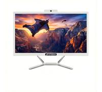 STGsivir All in One PC, 24" FHD display, Core i5 up to 3.6GHz, 16GB RAM, 512GB, WiFi, Bluetooth 5.0, Windows11 Pro, White