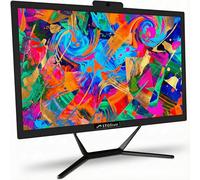 STGsivir All-in-one PC Desktop Computer, 21.5" FHD Display, Core i5 up to 3.6 GHz, 16GB RAM, 512GB SSD, WiFi, Bluetooth 5.0, Windows11P64, Black, for Office & Entertainment