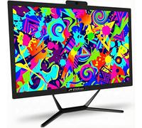 STGsivir All-in-one PC Desktop Computer, 24" FHD Display, Core i5 up to 3.6GHz, 16GB RAM, 512GB SSD, WiFi, Bluetooth 5.0, Windows11 Pro, Black, for Office & Entertainment