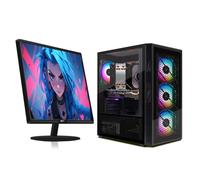 STGsivir Gaming PC Bundle, Gaming Computer Desktop, Intel10th Gen 3.5GHz, AMD RX 590 8GB, 16GB DDR4 RAM, 512GB SSD, 600M WiFi, BT 5.0, Windows 11, 22" Monitor
