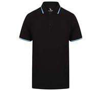 Sth. Shore Men's 100% Pique Cotton Polo Shirt - Jet Black - XL