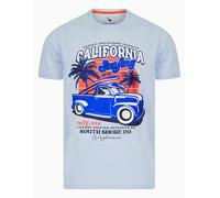 Sth. Shore Men's 'Derbyshire' Graphic Print Surf Motif Cotton Jersey Crew Neck T-Shirt