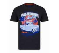 Sth. Shore Men's 'Derbyshire' Graphic Print Surf Motif Cotton Jersey Crew Neck T-Shirt