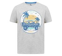Sth. Shore Men's Eagle California Vintage 1968 Graphic Print Cotton T-Shirt - Light Grey Marl - S