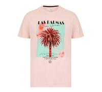 Sth. Shore Men's 'Las Palmas' Tropical Palm Tree Print Cotton Crew Neck T-Shirt