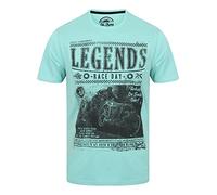 Sth. Shore Mens Legends Car Print Cotton Crew Neck T Shirt Green