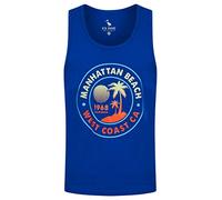 Sth. Shore Men's Manhattan Beach Motif Print Cotton Vest Top