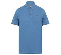 Sth. Shore Men's Pale Cotton Slub Polo Shirt - Federal Blue - S