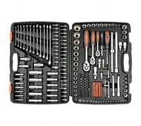 STHOR 58691 - socket and spanner set 216 pcs, 1/2", 3/8" and 1/4"