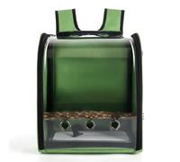 STHOYN Backpack Bird Travel Cage For Parakeets Parrots Bird Backpack Portable Accessories Travel Bird Cage(Green-A)