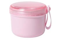 STHOYN Denture Cleaning Case Partial Elderly Adult False Teeth Container, Denture Soaking Container Leak Proof Soaking Teeth Box(Pink,B)