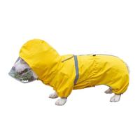 STHOYN Dog Raincoat Doggy Raincoat Windbreaker Foldable Dog Rain Jacket Waterproof Rain/Water Rain Coat For Dogs For Medium Dogs Puppy(Yellow,XL)