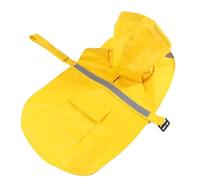 STHOYN Dog Raincoat For Dogs Windbreaker Dog Rain Jacket Hooded Durable Waterproof Windproof Rain Coat For Dogs Doggy Raincoat(S,Yellow)