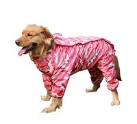 STHOYN Doggy Dog Raincoat For Dogs Dog Rain Jacket Windbreaker Hooded Foldable Waterproof Windproof Resistant Rain Coat For Dogs(7XL,Red)