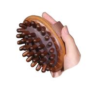 STHOYN Meridian Brush Massage Body Handheld Meridian Pressure Brush Natural Wooden Relaxati Hand-held Wood Therapy Massage Tools(Golden Sandalwood-B)